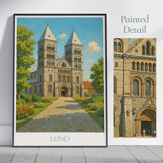 Lund Travel Print ~ Sweden Travel Poster |