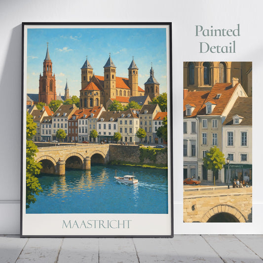 Maastricht Travel Print ~ Netherlands Travel Poster
