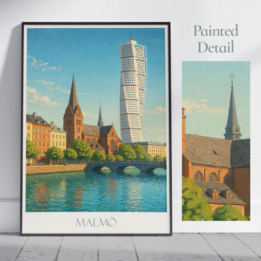Malmo Travel Print ~ Sweden Travel Poster |