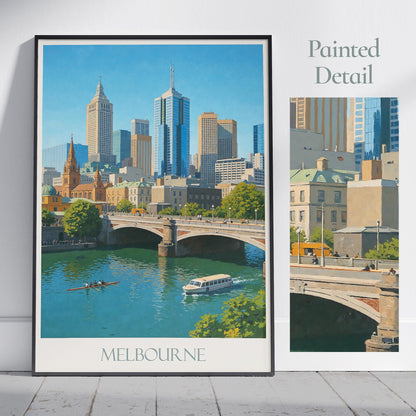 Melbourne Travel Print ~ Australia Travel Poster