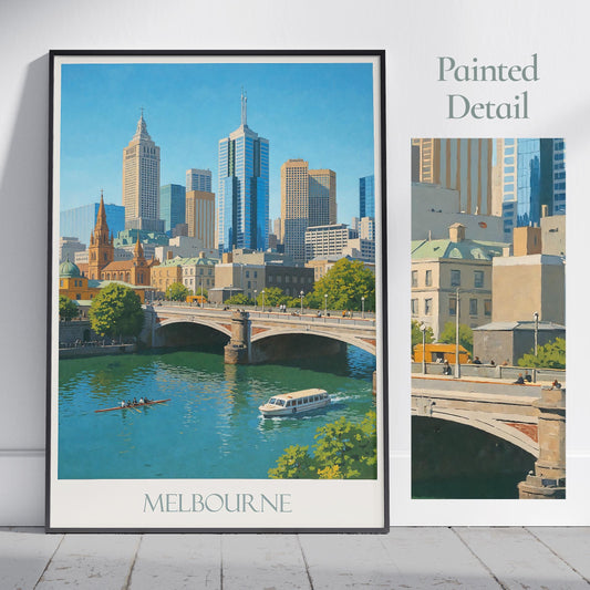 Melbourne Travel Print ~ Australia Travel Poster