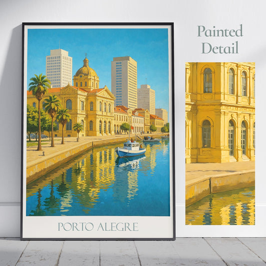 Porto Alegre Travel Print ~ Brazil Travel Poster