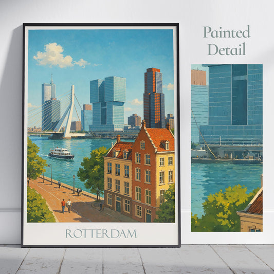 Rotterdam Travel Print ~ Netherlands Travel Poster