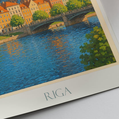 Riga Travel Print ~ Latvia Travel Poster |