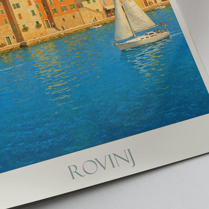 Rovinj Travel Print ~ Croatia Travel Poster |