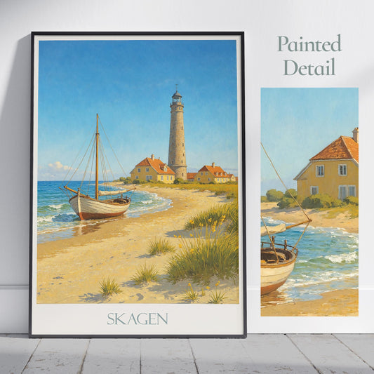 Skagen Travel Print ~ Denmark Travel Poster |