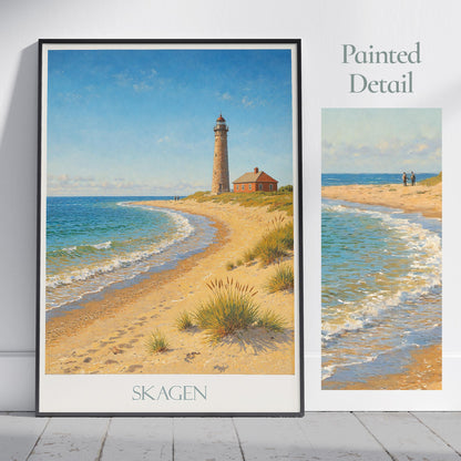 Skagen Travel Print ~ Denmark Travel Poster |