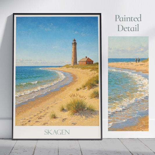 Skagen Travel Print ~ Denmark Travel Poster |