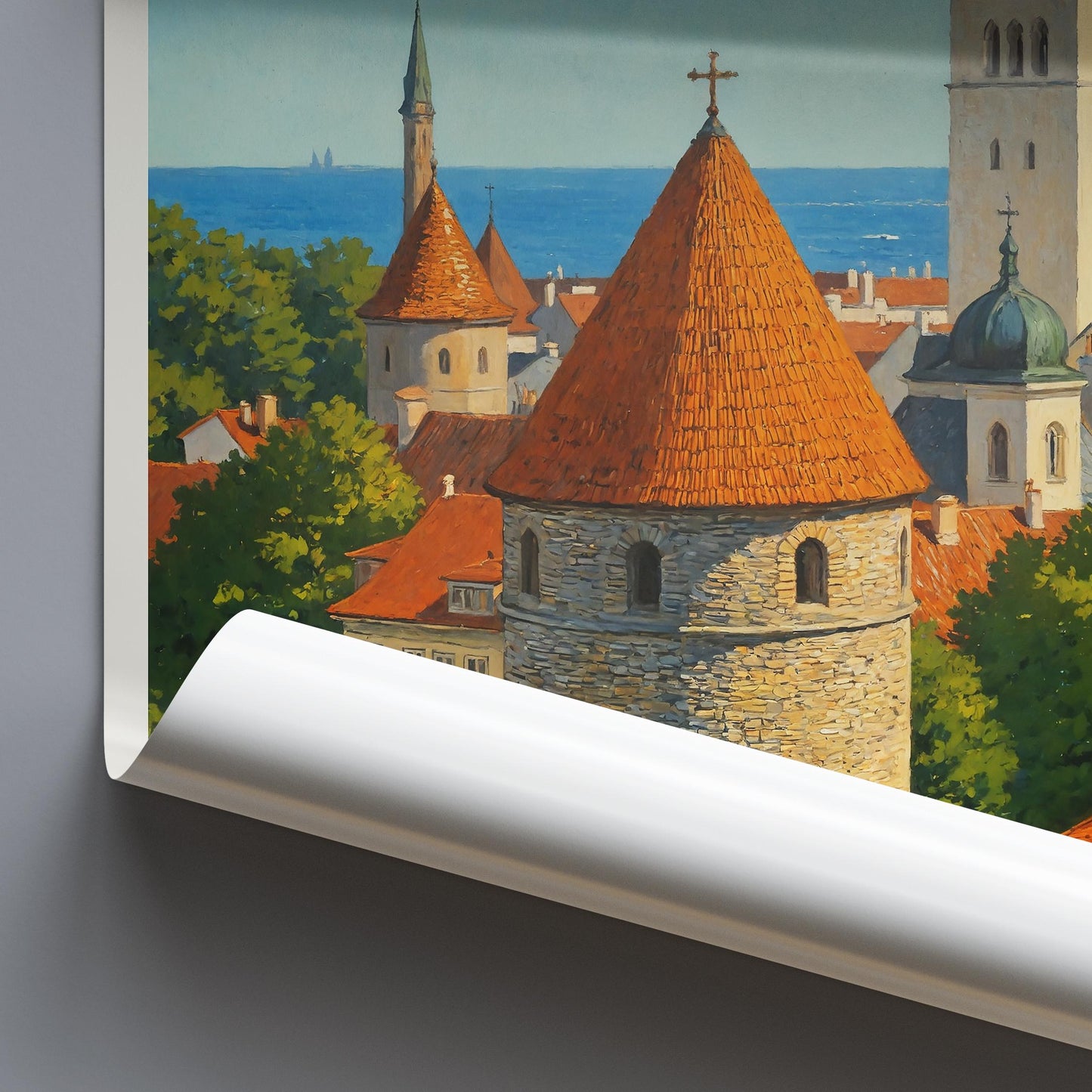 Tallinn Travel Print ~ Estonia Travel Poster |