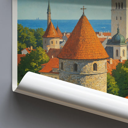 Tallinn Travel Print ~ Estonia Travel Poster |
