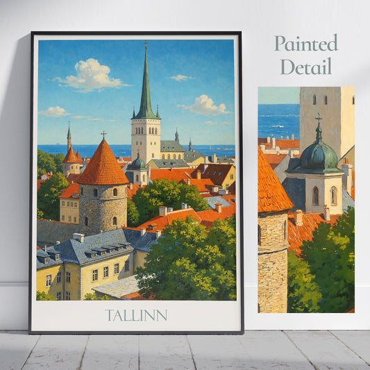 Tallinn Travel Print ~ Estonia Travel Poster |
