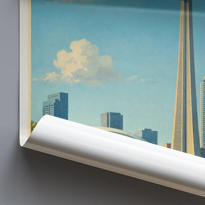 Toronto Travel Print ~ Personalized CN Tower Poster | CN Tower Wall Art | Toronto Travel Poster | Toronto Poster | Ontario Painting