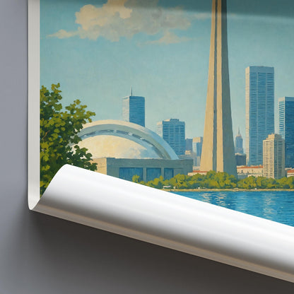 Toronto Travel Print ~ Personalized CN Tower Poster | CN Tower Wall Art | Toronto Travel Poster | Toronto Poster | Ontario Painting