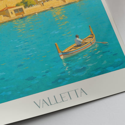 Valletta Travel Print ~ Malta Travel Poster