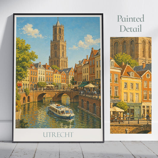 Utrecht Travel Print ~ Netherlands Travel Poster