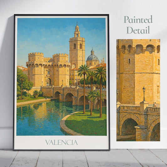 Valencia Travel Print ~ Spain Travel Poster |