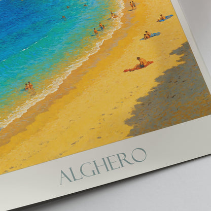 Alghero Travel Print ~ Sardinia Italy Travel Poster