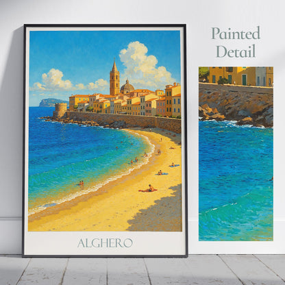 Alghero Travel Print ~ Sardinia Italy Travel Poster