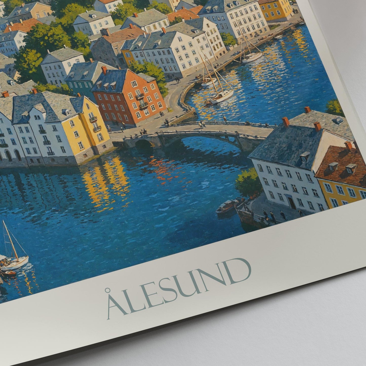 Ålesund Travel Print ~ Norway Travel Poster |