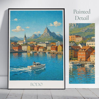 Bodo Travel Print ~ Norway Travel Poster |
