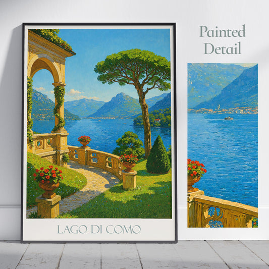Lake Como Travel Print ~ Italy Travel Poster