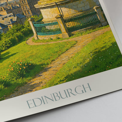 Edinburgh Travel Print ~ Scotland Travel Poster