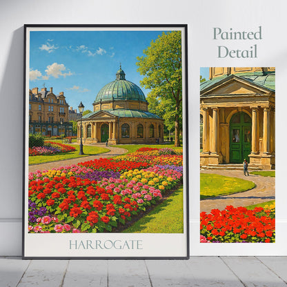 Harrogate Travel Print ~ Yorkshire Travel Poster |
