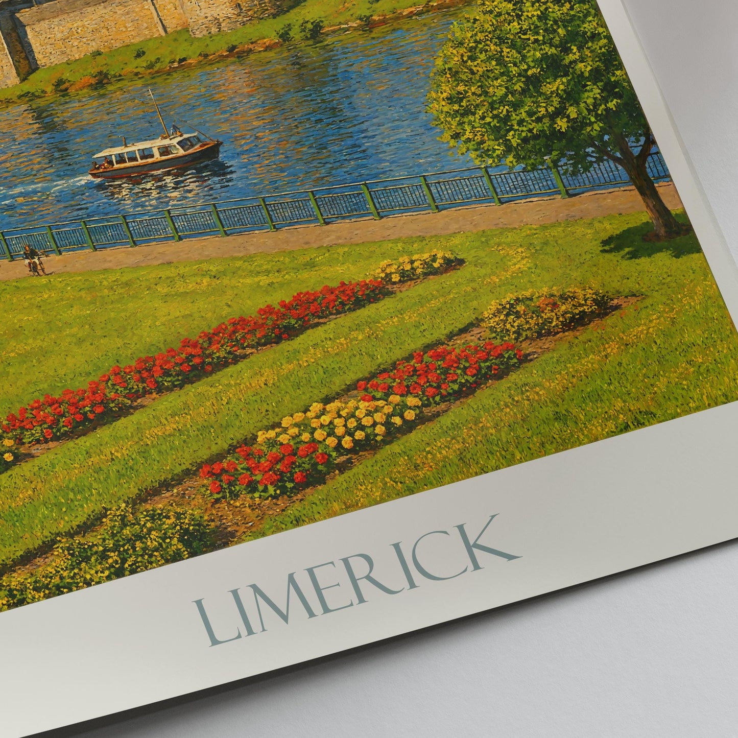 Limerick Travel Print, King John's Castle ~ Ireland Travel Poster |