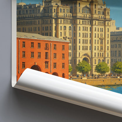 Liverpool Travel Print ~ Travel Poster Art Home Decor Gift Personalized Framed