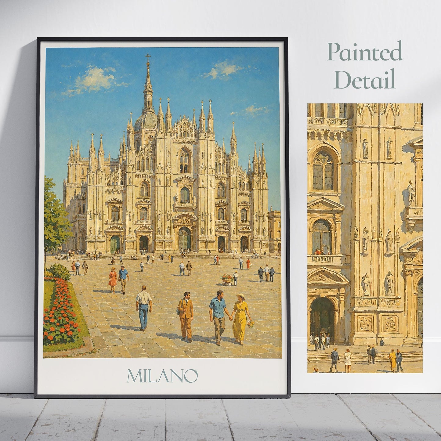 Milan Travel Print, Duomo ~ Italy Travel Poster