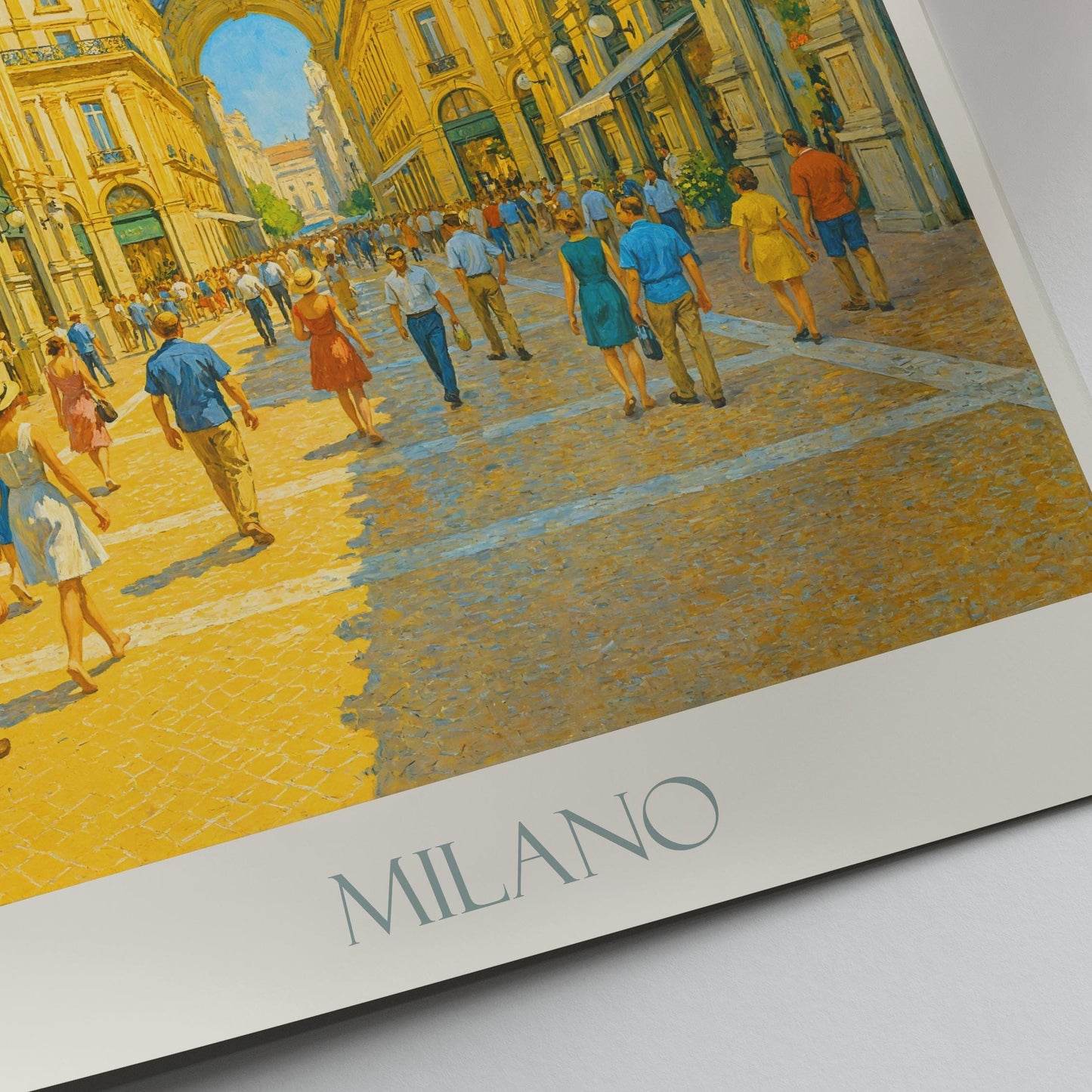 Milan Travel Print, Galleria ~ Italy Travel Poster
