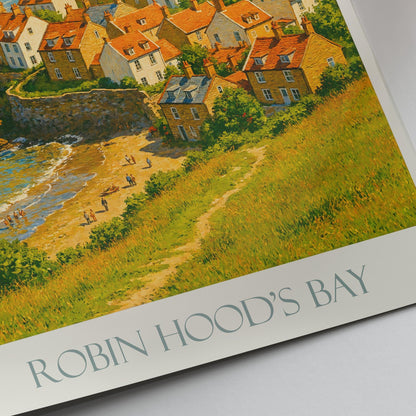 Robin Hood’s Bay Travel Print ~ Yorkshire Travel Poster