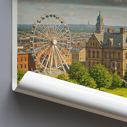 Sheffield Travel Print ~ Yorkshire Travel Poster