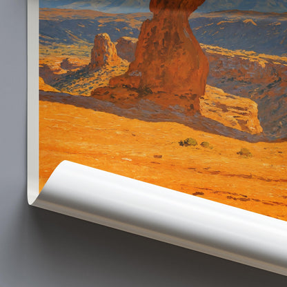 Arches National Park Travel Print, Delicate Arch ~ Travel Poster