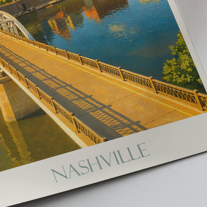 Nashville Travel Print ~ Tennessee Travel Poster |