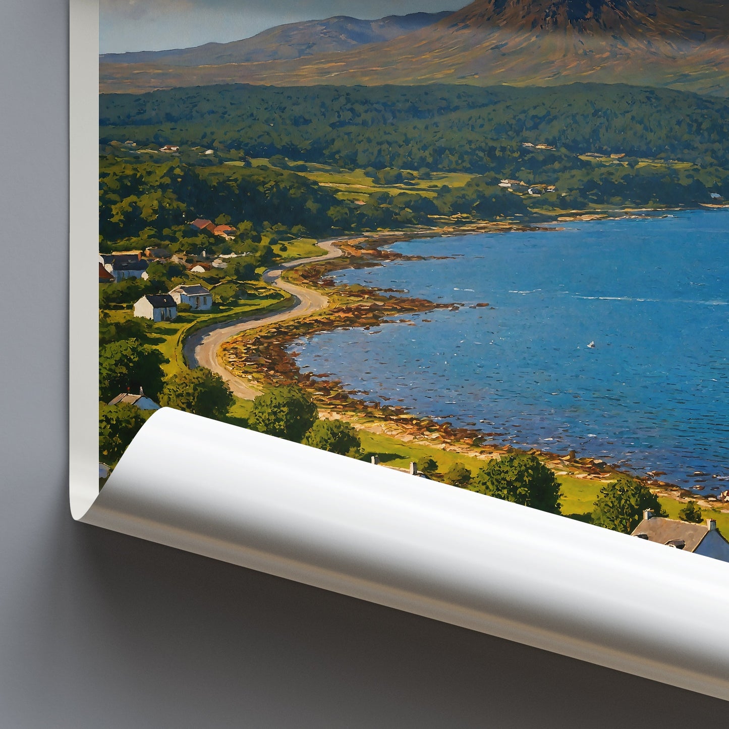 Isle of Arran Travel Poster, Scotland Coastal Wall Art | Scottish Island Print & Home Decor | Scenic Landscape Gift