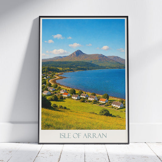 Isle of Arran Travel Poster, Scotland Coastal Wall Art | Scottish Island Print & Home Decor | Scenic Landscape Gift