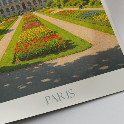 Paris Jardin des Plantes Travel Poster | Botanical Garden Art Print | French Museum Wall Decor | Parisian Landmark Print