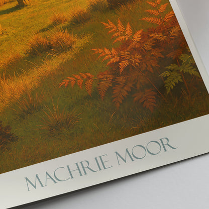 Machrie Moor Stones Travel Poster | Isle of Arran Scotland Art Print | Ancient Celtic Standing Stones Wall Art
