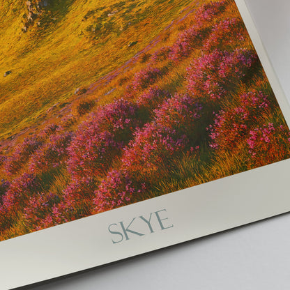 Old Man of Storr Travel Poster | Isle of Skye Scotland Wall Art Print | Scottish Highlands Nature Landscape | Unique Home Decor Gift