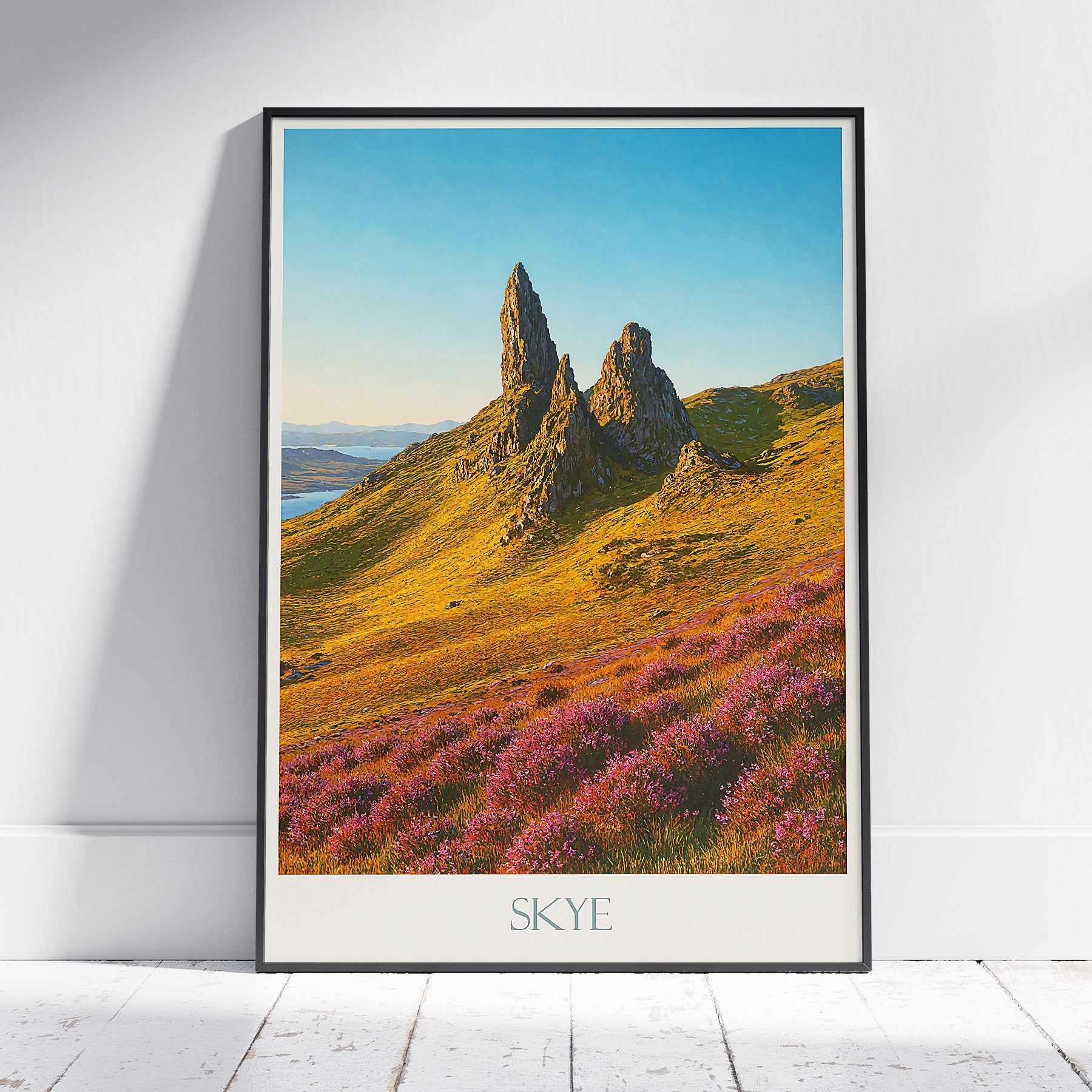 Old Man of Storr Travel Poster | Isle of Skye Scotland Wall Art Print | Scottish Highlands Nature Landscape | Unique Home Decor Gift