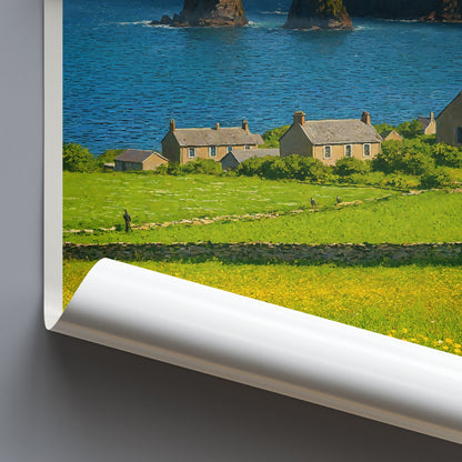 Orkney Islands Travel Poster | Scottish Coastal Art Print | Northern Isles Wall Decor & Gift