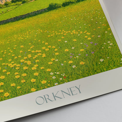 Orkney Islands Travel Poster | Scottish Coastal Art Print | Northern Isles Wall Decor & Gift