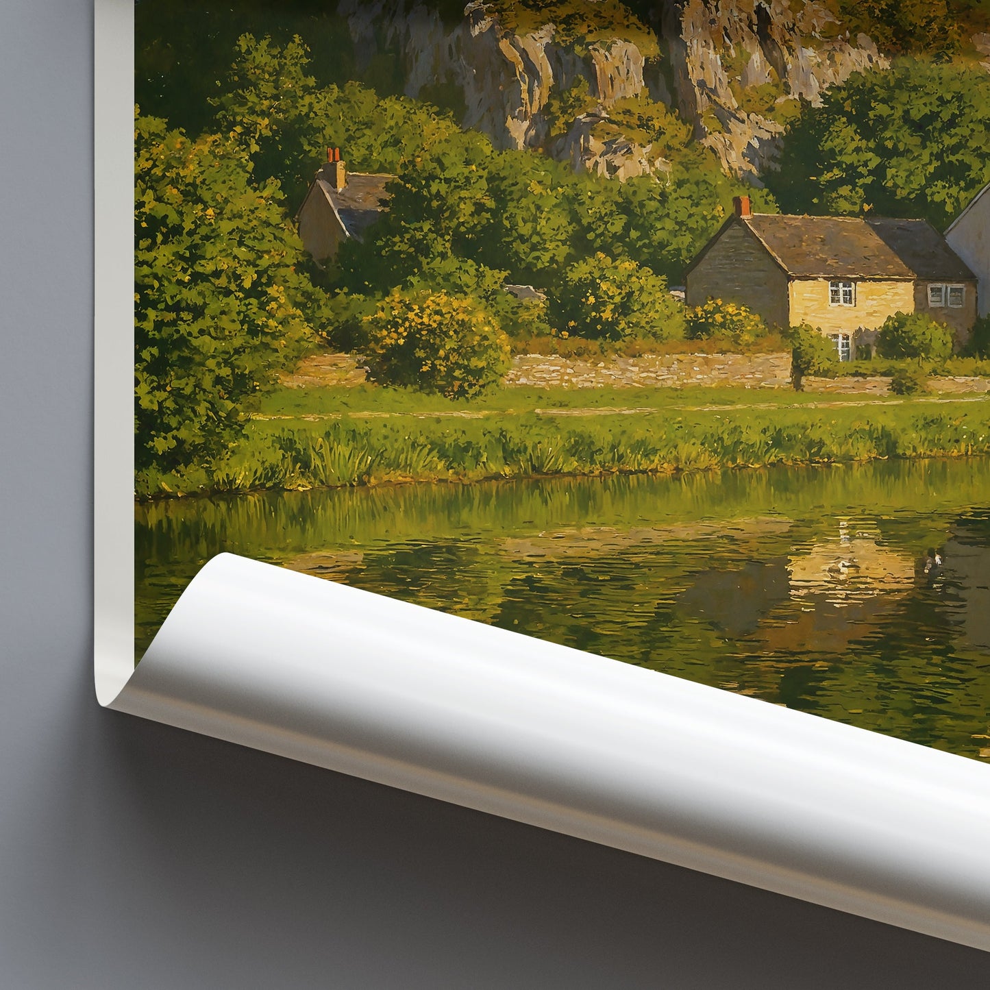 Pembroke Castle Travel Poster, Wales UK ~ Scenic Landmark Wall Art | Historic Landscape Print | Home Decor Gift