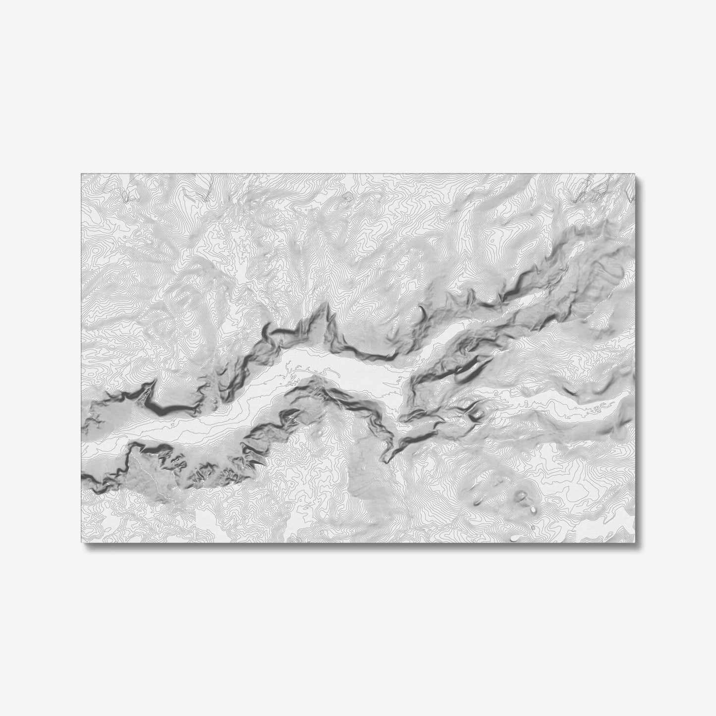 Yosemite Valley ~ Contour Relief Map Topographic Print