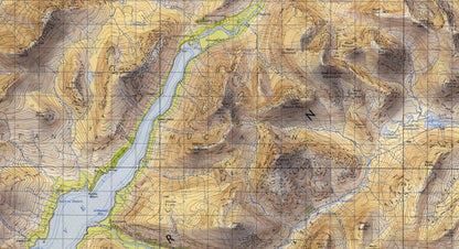 Ben Nevis & Glen Coe Vintage Map Print