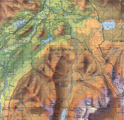 Cairngorms Vintage Map Print