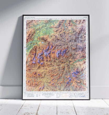 Cairngorms Vintage Map Print