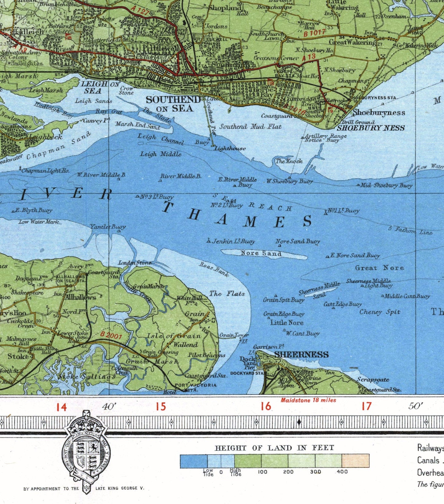 Essex, UK Vintage Map Print