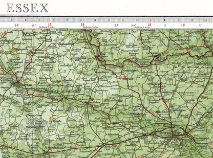 Essex, UK Vintage Map Print